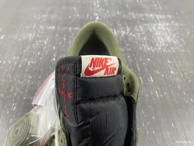One Kick SCOTT OLIVE' TRAVIS JORDAN AIR LOW DM7866-002 OG SP 1 X 'BLACK 0615